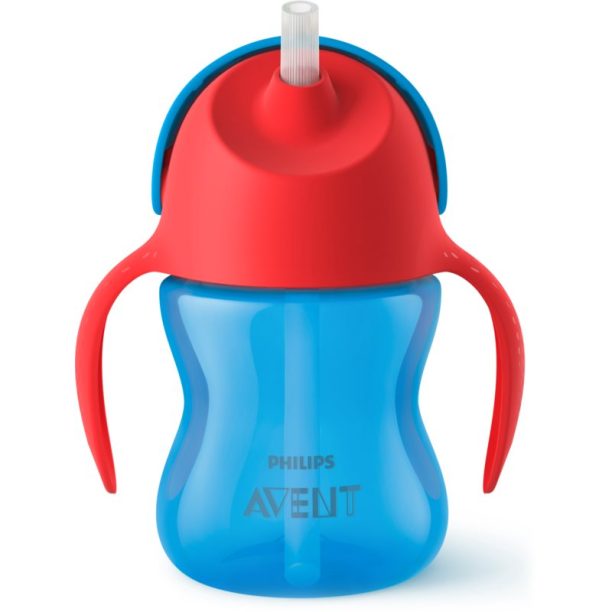 Philips Avent Cup with Straw чаша с огъваща се сламка 9m+ Boy 200 мл.