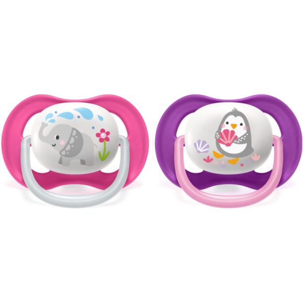 Philips Avent Ultra Air 6-18 m биберон Girl 2 бр. на ниска цена