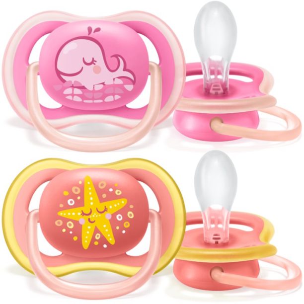 Philips Avent Ultra Air 6-18 m биберон Pastel Girl 2 бр. на ниска цена