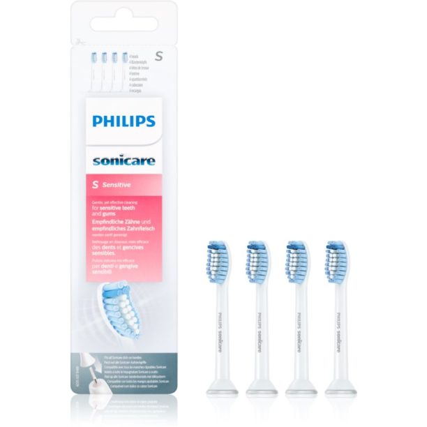 Philips Sonicare Sensitive Standard HX6054/07 резервни глави за четка за зъби White 4 бр.