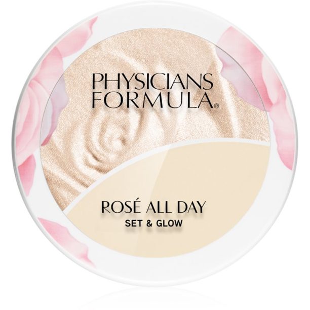 Physicians Formula Rosé All Day озаряваща пудра  с балсам цвят Luminous Light 9 гр.