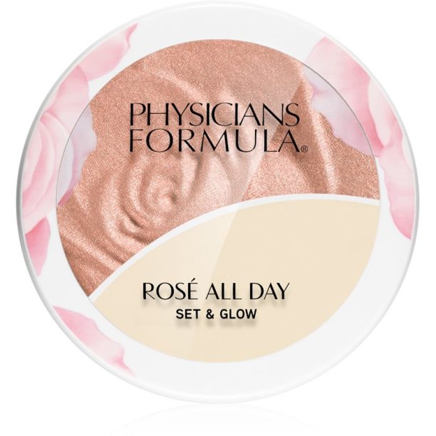 Physicians Formula Rosé All Day озаряваща пудра с балсам цвят Sunlit Glow 9 гр.