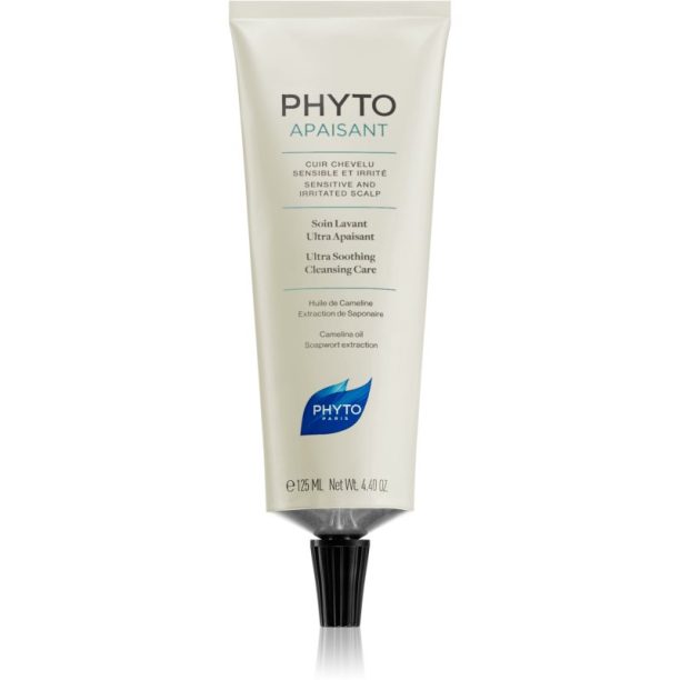 Phyto Phytoapaisant Ultra Soothing Cleansing Care богат подхранващ и успокояващ крем за коса и скалп 125 мл.