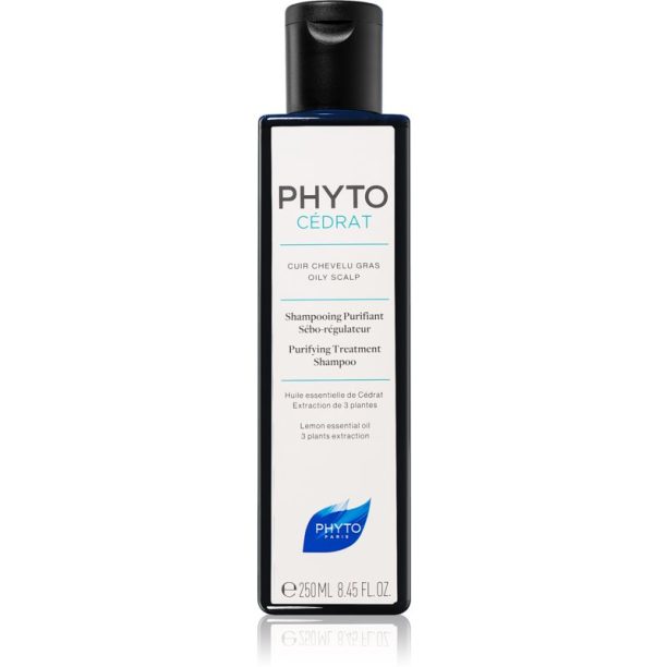 Phyto Phytocédrat Purifying Treatment Shampoo подсилващ шампоан за мазна кожа на скалпа 250 мл.