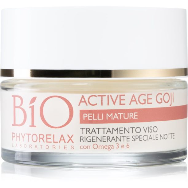 Phytorelax Laboratories Bio Active Age Goji нощен крем с Anti-age ефект със зрънце от мерджан 50 мл.