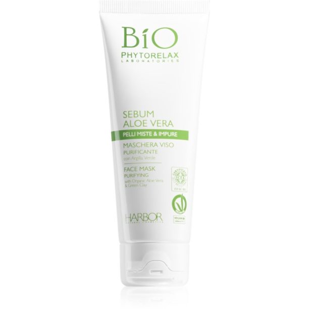 Phytorelax Laboratories Bio Sebum Aloe Vera почистваща маска за лице с алое вера 75 мл.