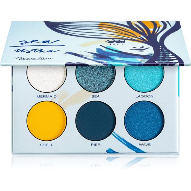 Pierre René Professional Palette палитра от сенки за очи цвят Sea 6x1