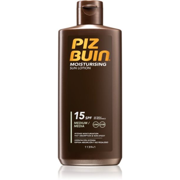 Piz Buin Moisturising хидратиращо мляко за тен SPF 15 200 мл.