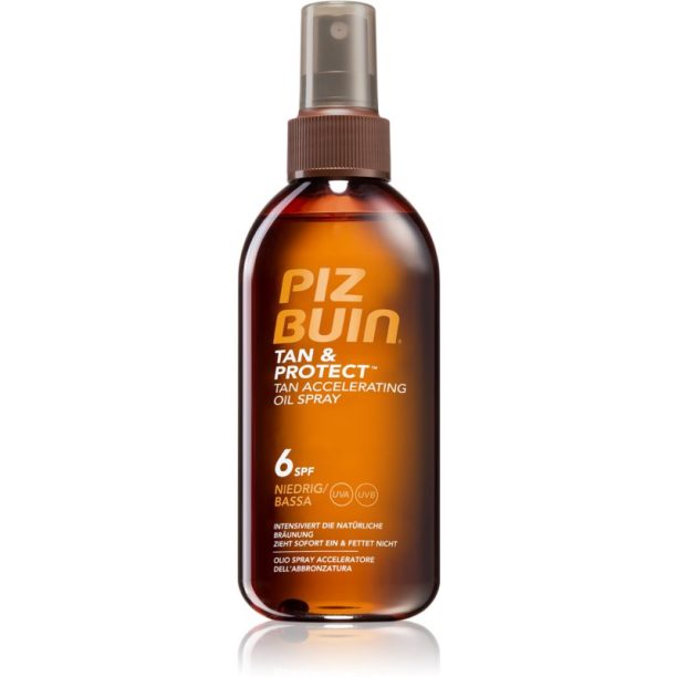 Piz Buin Tan & Protect защитно олио за ускоряване на тена SPF 6 150 мл.