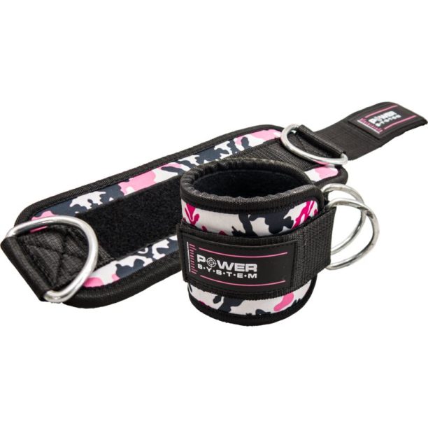 Power System Ankle Straps Camo адаптер за глезен боя Pink 2 бр.