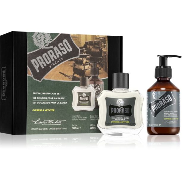 Proraso Set Beard Classic подаръчен комплект Cypress and Vetyver за мъже