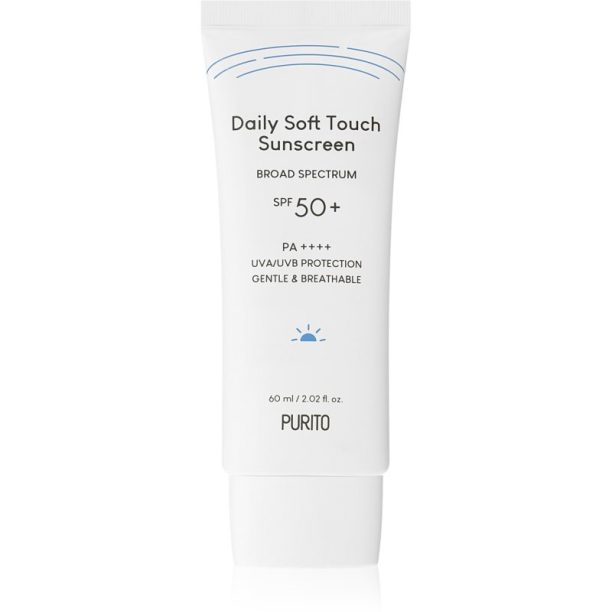 Purito Daily Soft Touch Sunscreen лек защитен крем за лице SPF 50+ 60 мл.