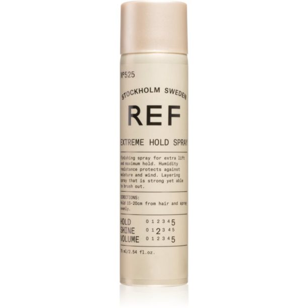 REF Extreme Hold Spray N°525 спрей за коса с екстра силна фиксация 75 мл.