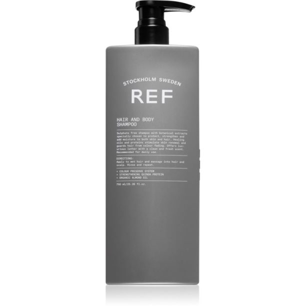 REF Hair & Body шампоан и душ гел 2 в 1 750 мл.