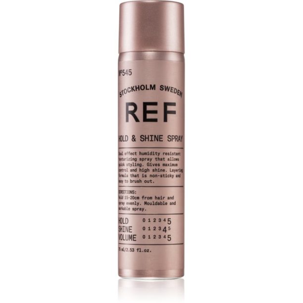 REF Hold & Shine Spray N°545 лак за коса с блясък 75 мл.