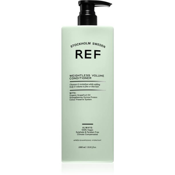 REF Weightless Volume Conditioner балсам за тънка коса без обем за обем в корените 1000 мл.