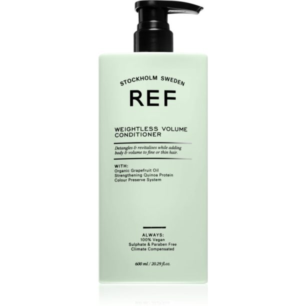 REF Weightless Volume Conditioner балсам за тънка коса без обем за обем в корените 600 мл.