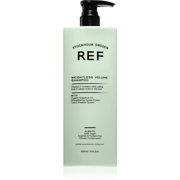 REF Weightless Volume Shampoo шампоан за тънка коса без обем в корените 1000 мл.