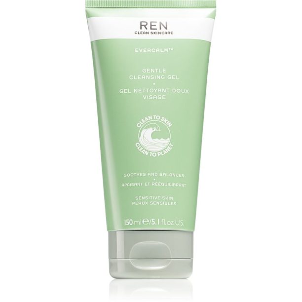 REN Evercalm Gentle Cleansing Gel лек почистващ гел за чувствителна и раздразнена кожа 150 мл.