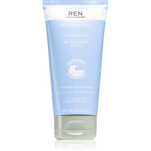 REN Rosa Centifolia™ Cleansing Gel освежаващ почистващ гел за всички типове кожа на лицето 150 мл.