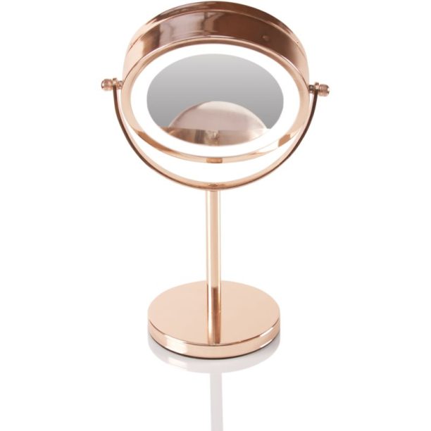 RIO Rose gold mirror огледало за гримиране с LED осветление купи на топ цена