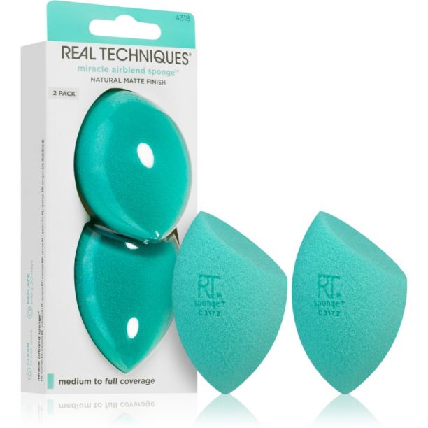 Real Techniques Sponge+ Mattifying Duo комплект апликатори