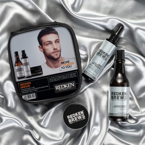 Redken Brews подаръчен комплект (за фина коса) за мъже купи на топ цена