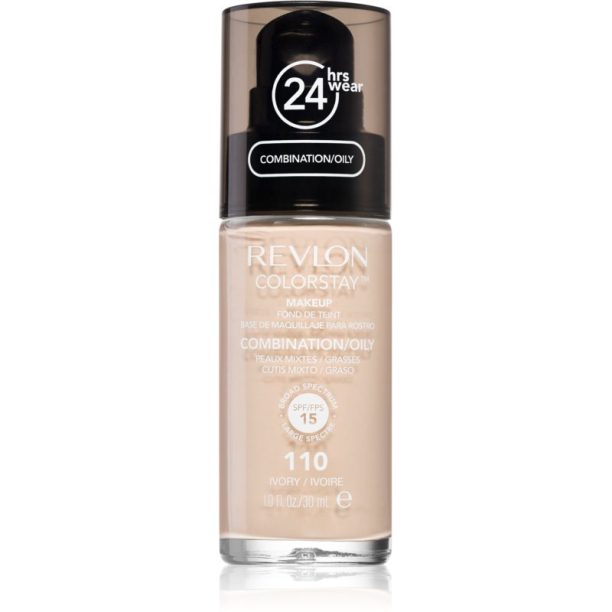 Revlon Cosmetics ColorStay™ дълготраен матиращ фон дьо тен за смесена и мазна кожа цвят 110 Ivory 30 мл.