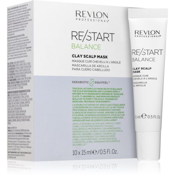 Revlon Professional Re/Start Balance маска с глина за скалпа 10x15 мл.