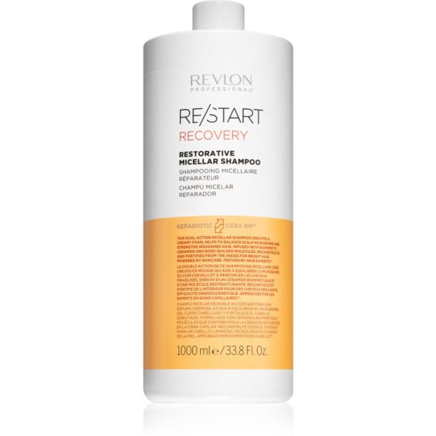 Revlon Professional Re/Start Recovery Мицеларен шампоан за увредена и крехка коса 1000 мл.