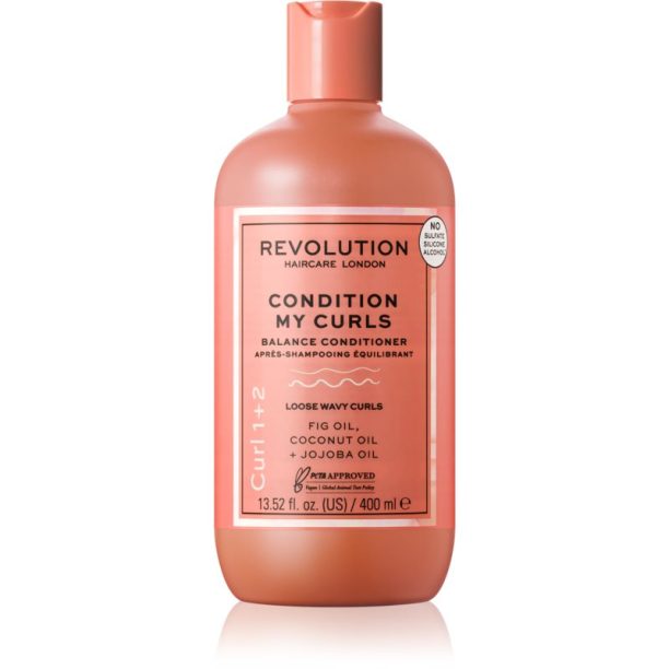 Revolution Haircare My Curls 1+2 Condition My Curls дълбоко регенериращ балсам за чуплива коса 400 мл.