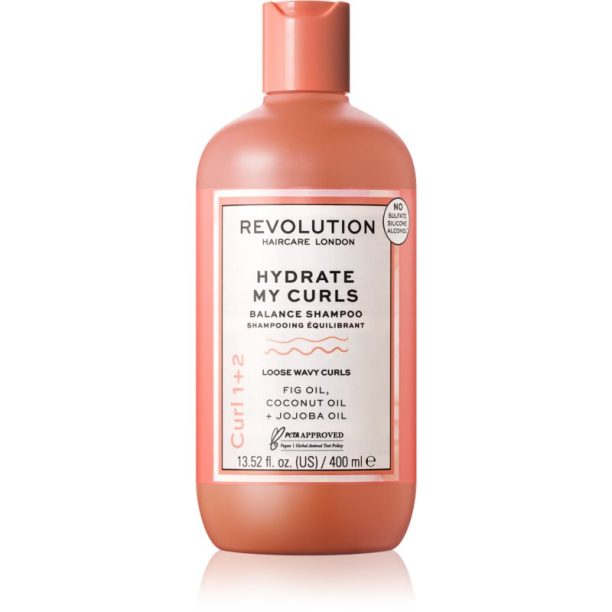 Revolution Haircare My Curls 1+2 Hydrate My Curls дълбоко регенериращ шампоан за чуплива коса 400 мл.