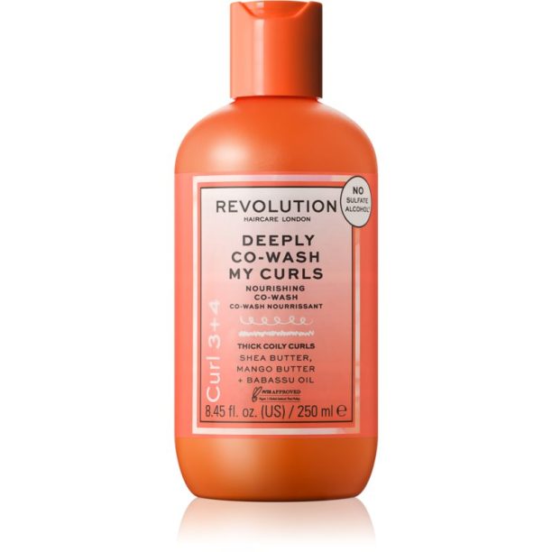 Revolution Haircare My Curls 3+4 Deeply Co-Wash My Curls почистващ балсам за къдрава коса 250 мл.