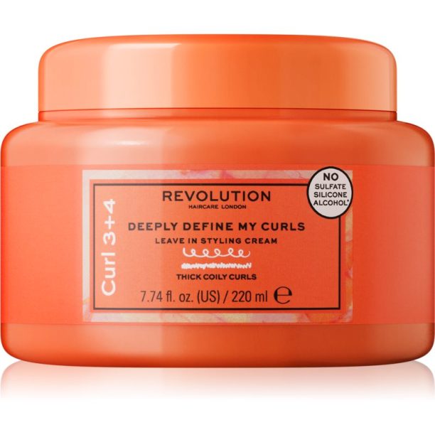 Revolution Haircare My Curls 3+4 Deeply Define My Curls стилизиращ крем за къдрава коса 220 мл.