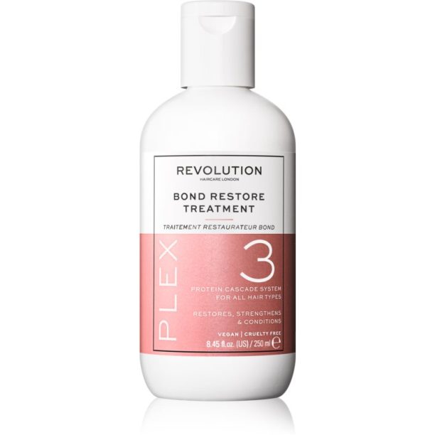 Revolution Haircare Plex No.3 Bond Restore Treatment интензивна грижа за коса за суха и увредена коса 250 мл. на ниска цена