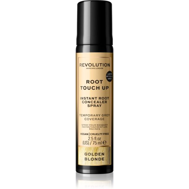 Revolution Haircare Root Touch Up спрей за мигновено прикриване на израснала коса цвят Golden Blonde 75 мл.