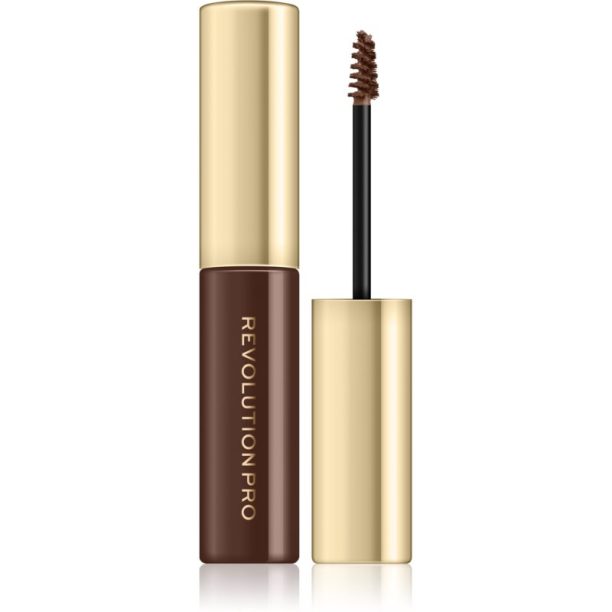 Revolution PRO Brow Volume And Sculpt Gel гел за вежди за обем и форма цвят Warm Brown 6 мл.