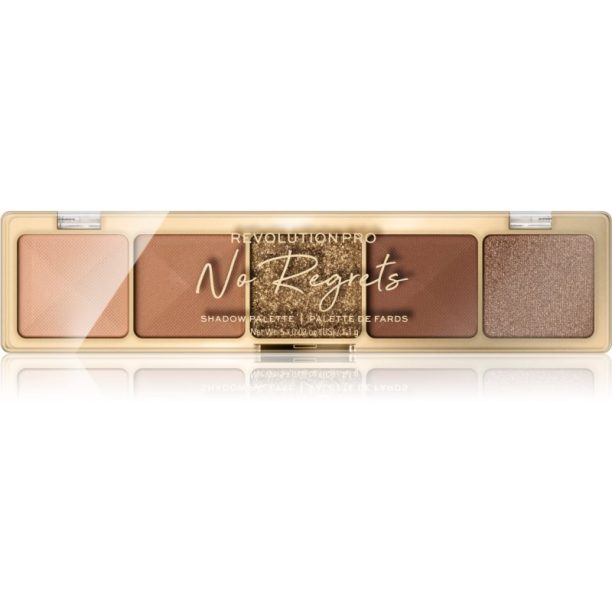 Revolution PRO Glam палитра сенки за очи цвят No Regrets Soft Nude 5