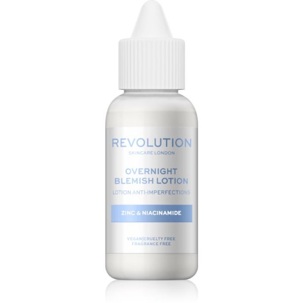 Revolution Skincare Blemish Zinc & Niacinamide нощна грижа  против акне 30 мл. на ниска цена