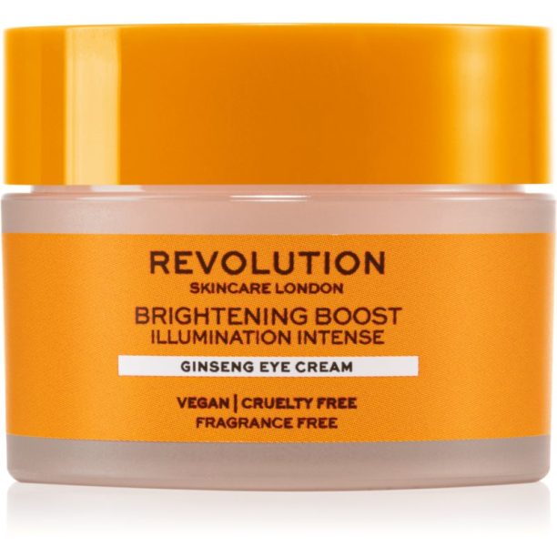 Revolution Skincare Boost Brightening Ginseng нежен очен крем 15 мл.