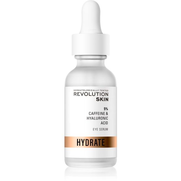 Revolution Skincare Caffeine Solution 5% + Hyaluronic Acid серум за околоочната зона 30 мл.