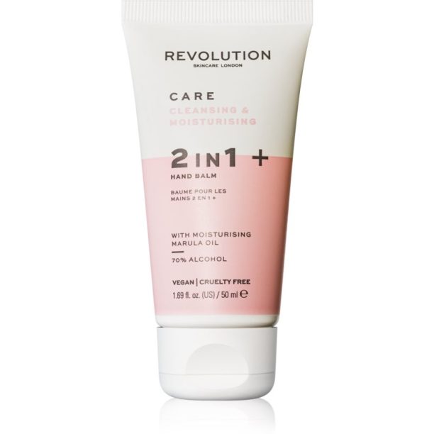 Revolution Skincare Hand Care Sanitiser and Moisture Balm почистващ гел за ръце с хидратиращ ефект 50 мл. на ниска цена