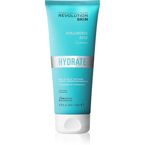 Revolution Skincare Hydrate Hyaluronic Acid нежно почистващ гел крем 200 мл. на ниска цена