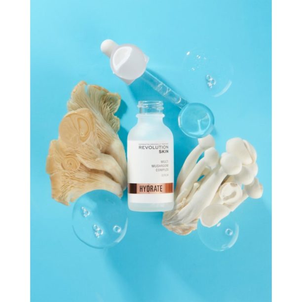 Revolution Skincare Hydrate Multi Mushroom Complex дълбоко подхранващ и хидратиращ серум за озаряване на лицето 30 мл. купи на топ цена