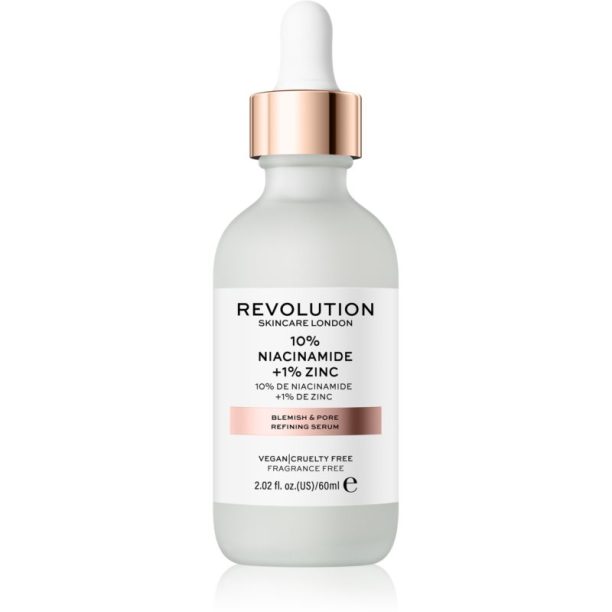 Revolution Skincare Niacinamide 10% + Zinc 1% серум за разширени пори 60 мл.