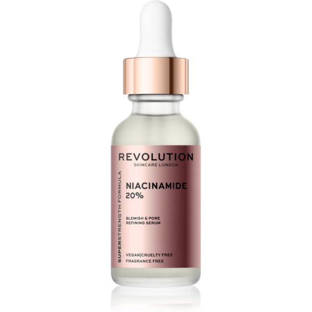 Revolution Skincare Niacinamide 20% интензивен серум за разширени пори 30 мл. на ниска цена