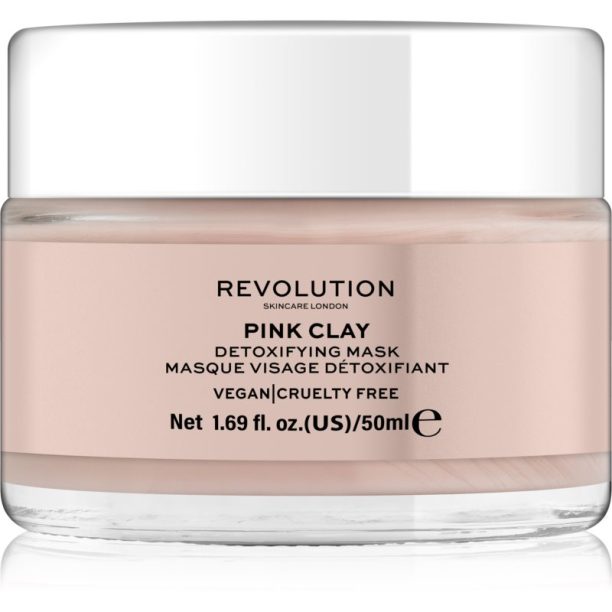 Revolution Skincare Pink Clay детоксикираща маска за лице 50 мл. на ниска цена