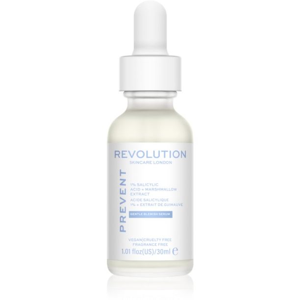 Revolution Skincare Super Salicylic 1% Salicylic Acid & Marshmallow Extract серум за редуциране на разширени пори и тъмни петна 30 мл.