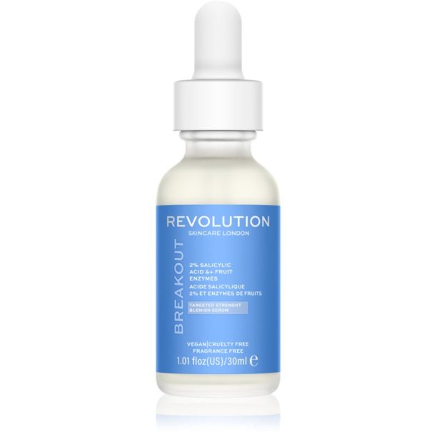 Revolution Skincare Super Salicylic 2% Salicylic Acid & Fruit Enzymes регенериращ серум за мазна и проблемна кожа 30 мл.