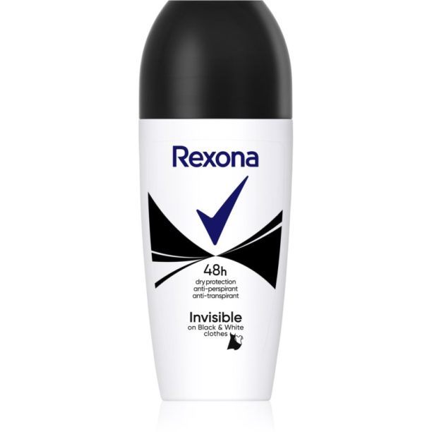 Rexona Invisible on Black + White Clothes рол-он и антиперспирант 48 часа 50 мл.